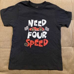 Boys 4T Need Four Speed Birthday shirt